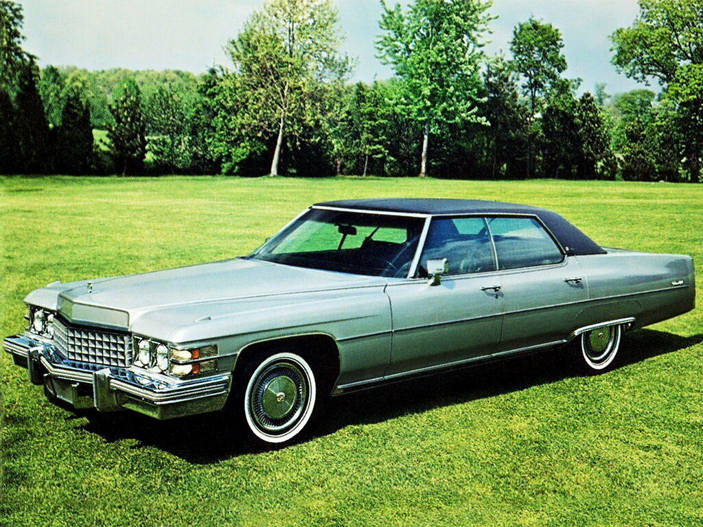 Cadillac DeVille (D49/B) 6 поколение, 2-й рестайлинг, седан (10.1973 - 09.1974)
